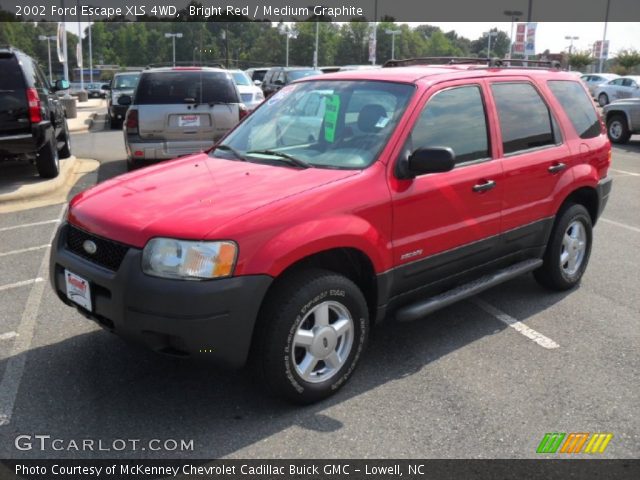 2002 Ford Escape XLS 4WD in Bright Red