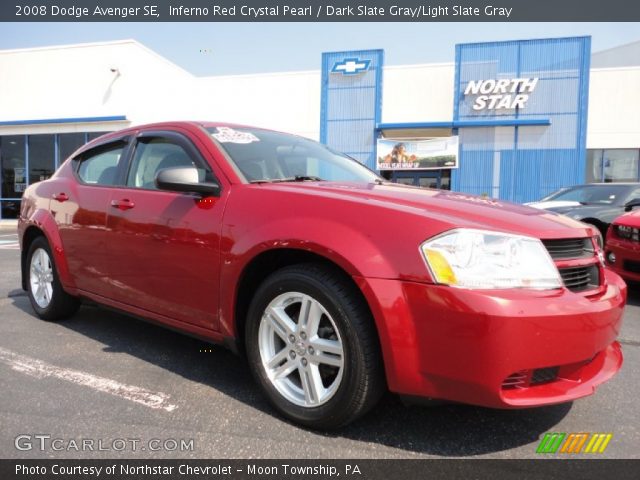 2008 Dodge Avenger SE in Inferno Red Crystal Pearl