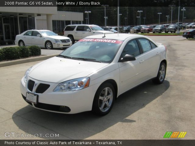 2008 Pontiac G6 V6 Sedan in Ivory White