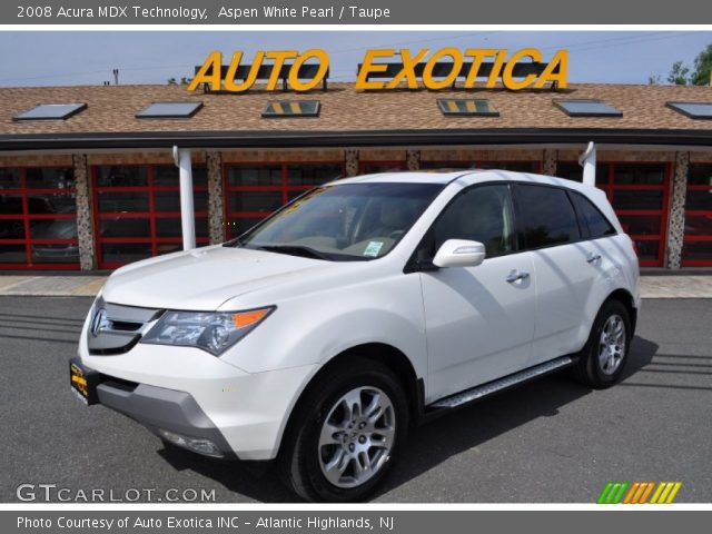 2008 Acura MDX Technology in Aspen White Pearl