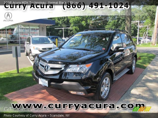 2008 Acura MDX Technology in Formal Black