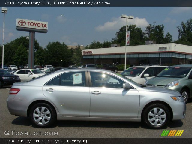 2010 Toyota Camry LE V6 in Classic Silver Metallic