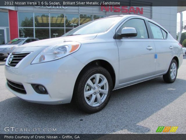 2012 Nissan Versa 1.6 SL Sedan in Brilliant Silver Metallic