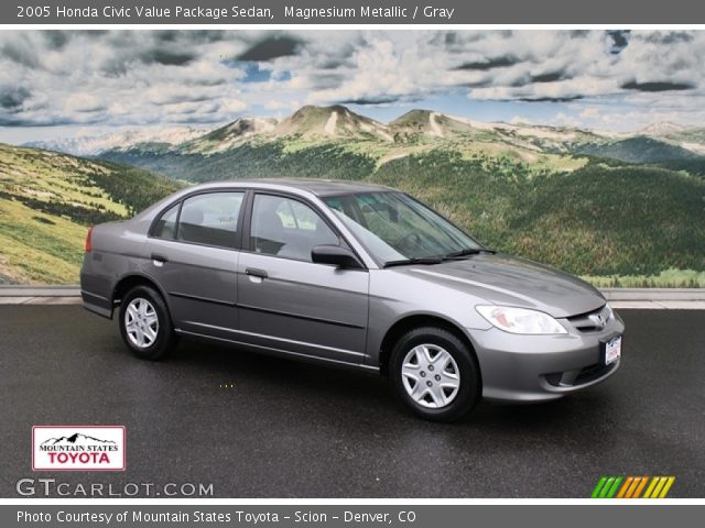2005 Honda Civic Value Package Sedan in Magnesium Metallic