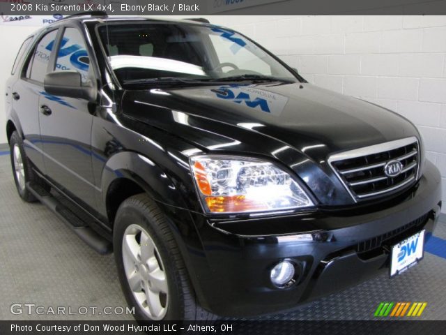 2008 Kia Sorento LX 4x4 in Ebony Black