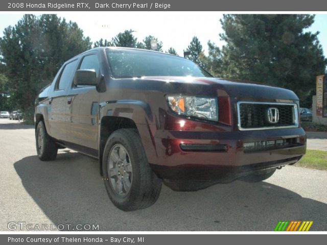 2008 Honda Ridgeline RTX in Dark Cherry Pearl