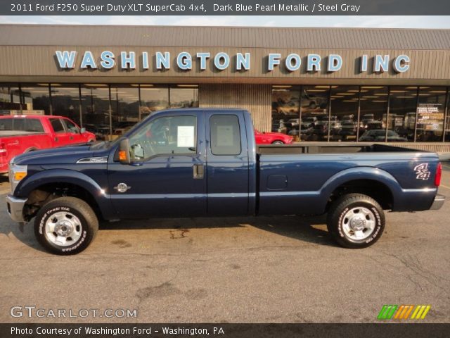 2011 Ford F250 Super Duty XLT SuperCab 4x4 in Dark Blue Pearl Metallic