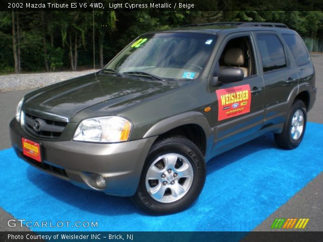 2002 Mazda Tribute ES V6 4WD in Light Cypress Metallic