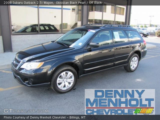 2008 Subaru Outback 2.5i Wagon in Obsidian Black Pearl