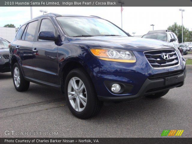 2010 Hyundai Santa Fe Limited in Indigo Blue Pearl