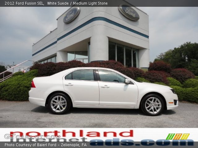 2012 Ford Fusion SEL in White Suede