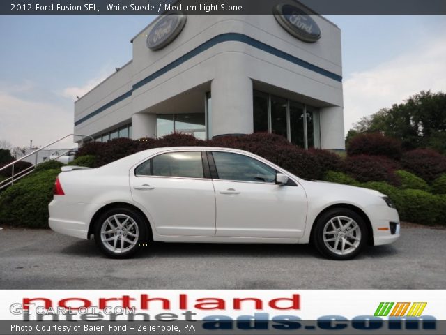 2012 Ford Fusion SEL in White Suede