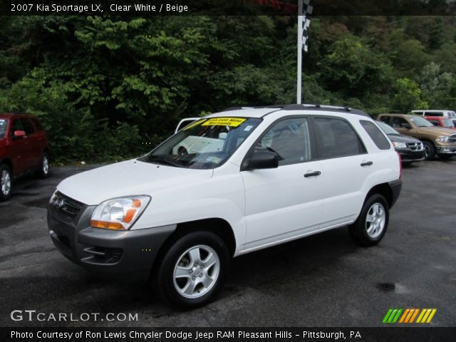 2007 Kia Sportage LX in Clear White