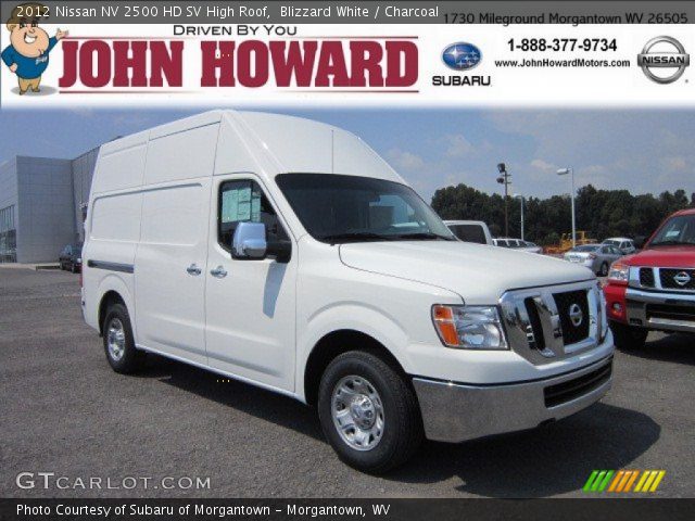 2012 Nissan NV 2500 HD SV High Roof in Blizzard White