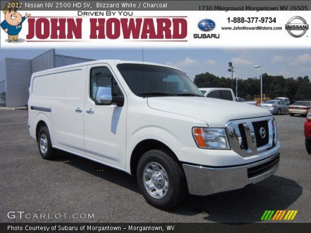 2012 Nissan NV 2500 HD SV in Blizzard White