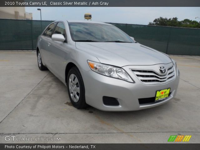 2010 Toyota Camry LE in Classic Silver Metallic
