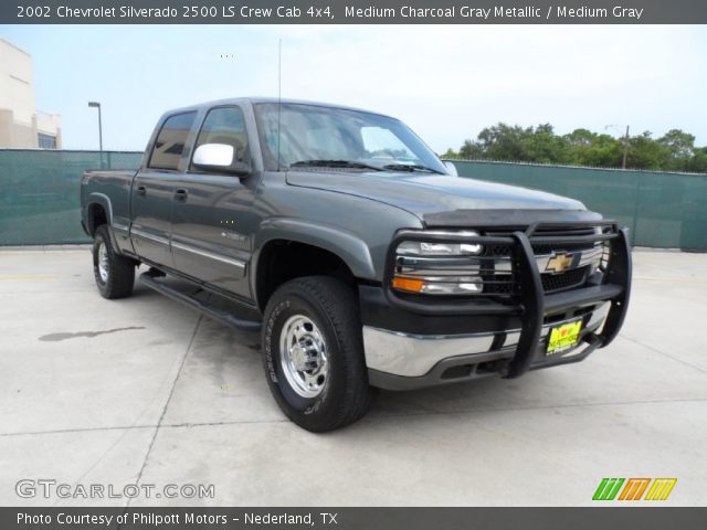 2002 Chevrolet Silverado 2500 LS Crew Cab 4x4 in Medium Charcoal Gray Metallic
