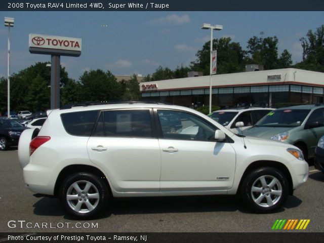 2008 Toyota RAV4 Limited 4WD in Super White