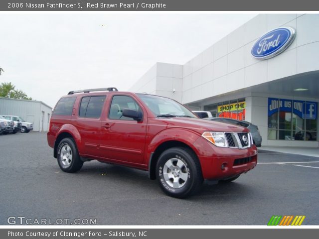 2006 Nissan Pathfinder S in Red Brawn Pearl