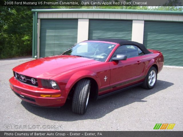 2008 Ford Mustang V6 Premium Convertible in Dark Candy Apple Red