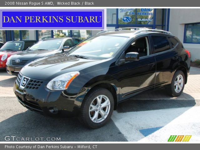 2008 Nissan Rogue S AWD in Wicked Black