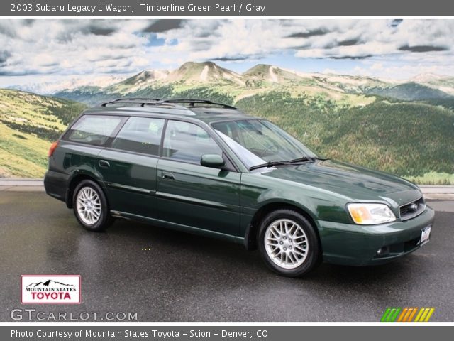 2003 Subaru Legacy L Wagon in Timberline Green Pearl