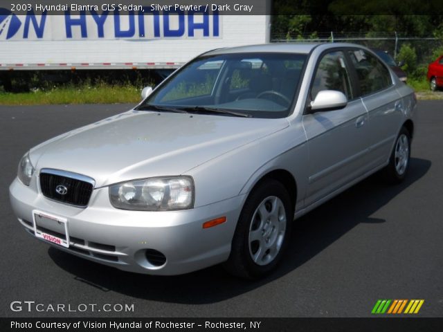 2003 Hyundai Elantra GLS Sedan in Silver Pewter