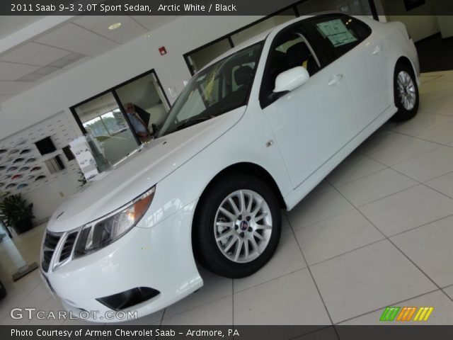 2011 Saab 9-3 2.0T Sport Sedan in Arctic White