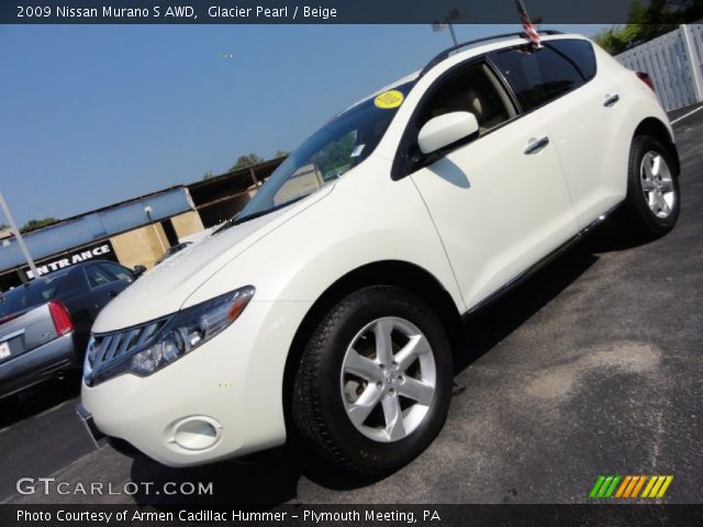 2009 Nissan Murano S AWD in Glacier Pearl