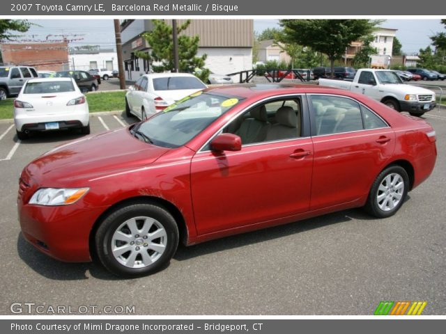 2007 Toyota Camry LE in Barcelona Red Metallic