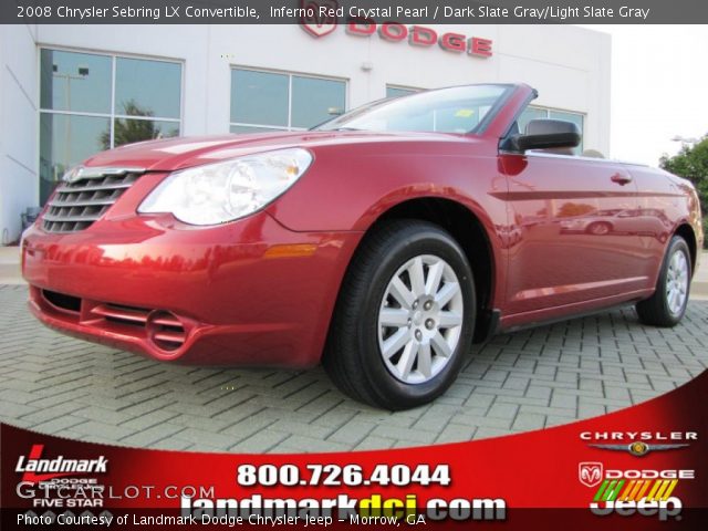 2008 Chrysler Sebring LX Convertible in Inferno Red Crystal Pearl