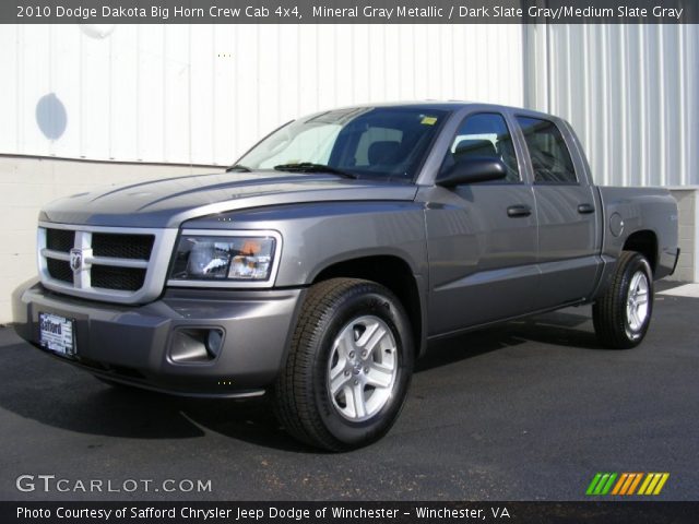 2010 Dodge Dakota Big Horn Crew Cab 4x4 in Mineral Gray Metallic