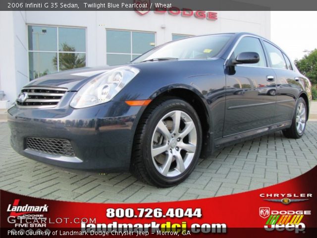 2006 Infiniti G 35 Sedan in Twilight Blue Pearlcoat