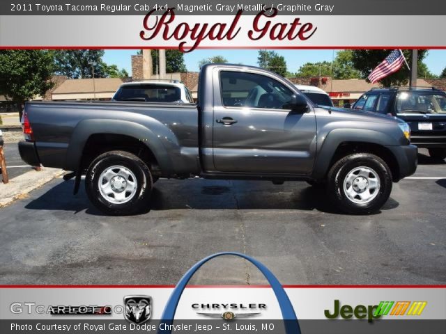 2011 Toyota Tacoma Regular Cab 4x4 in Magnetic Gray Metallic