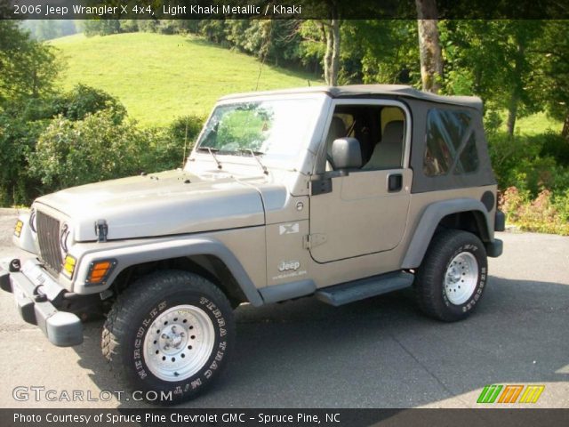 2006 Jeep Wrangler X 4x4 in Light Khaki Metallic