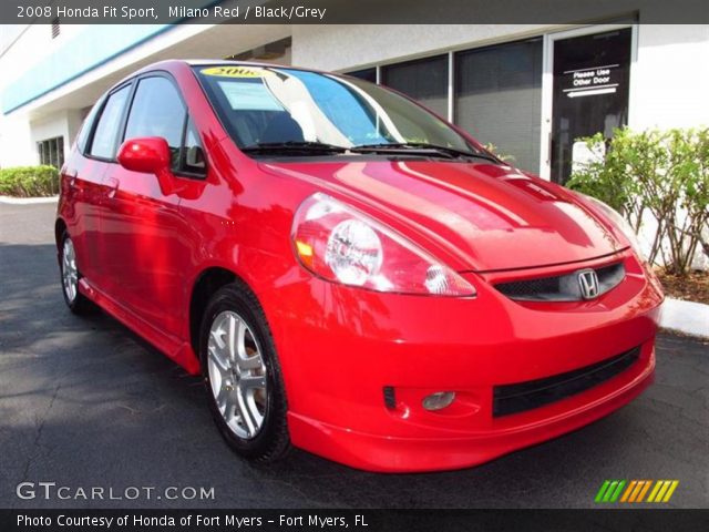 2008 Honda Fit Sport in Milano Red
