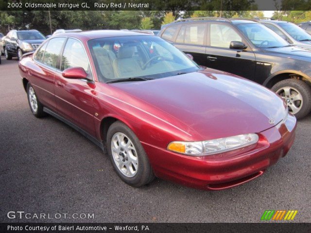 2002 Oldsmobile Intrigue GL in Ruby Red