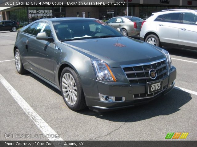 2011 Cadillac CTS 4 AWD Coupe in Evolution Green Metallic
