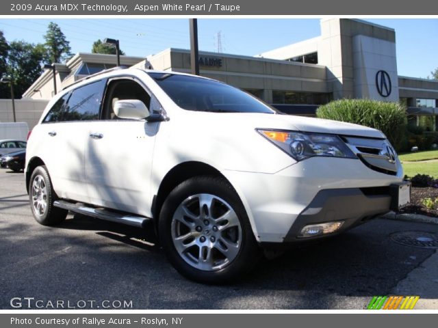 2009 Acura MDX Technology in Aspen White Pearl