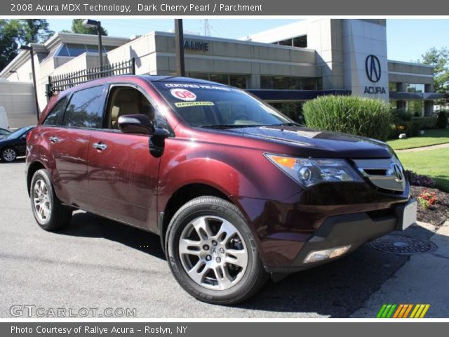 2008 Acura MDX Technology in Dark Cherry Pearl