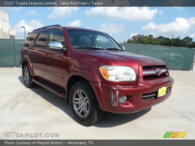 2007 Toyota Sequoia Limited in Salsa Red Pearl