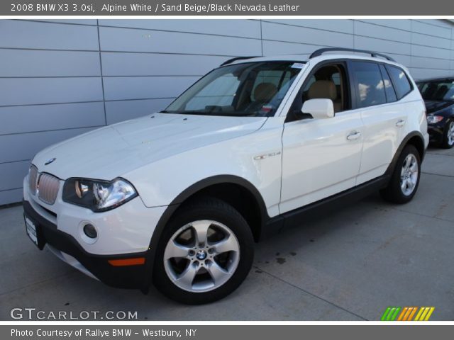 2008 BMW X3 3.0si in Alpine White