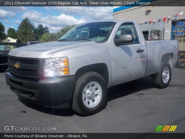 2011 Chevrolet Silverado 1500 Regular Cab 4x4 in Sheer Silver Metallic