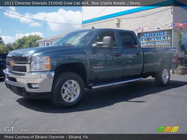 2011 Chevrolet Silverado 3500HD Crew Cab 4x4 in Blue Granite Metallic