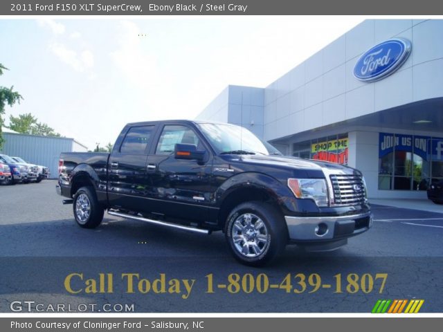 2011 Ford F150 XLT SuperCrew in Ebony Black