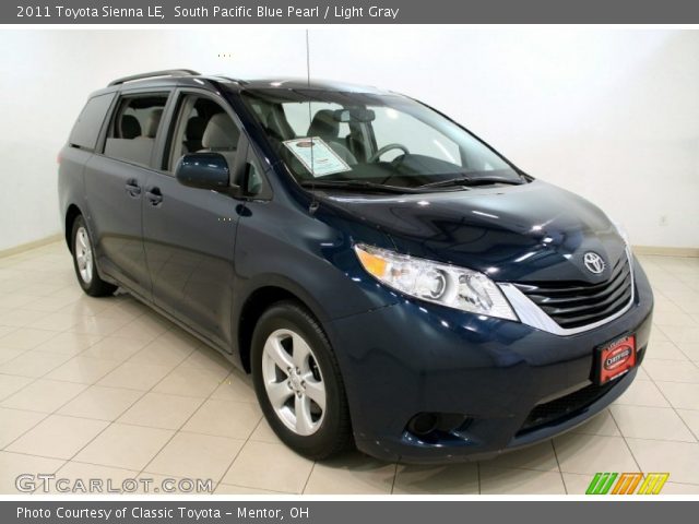 2011 Toyota Sienna LE in South Pacific Blue Pearl