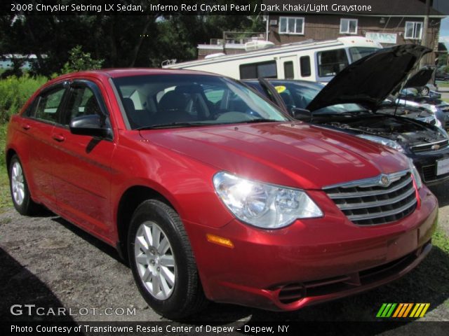2008 Chrysler Sebring LX Sedan in Inferno Red Crystal Pearl
