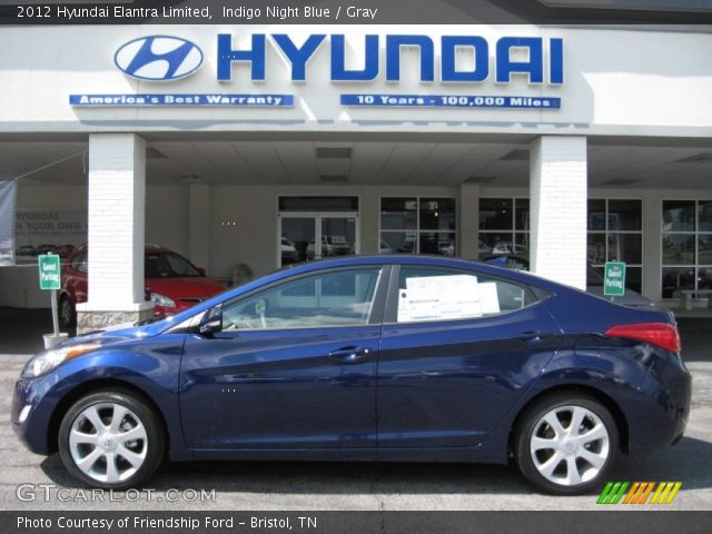 2012 Hyundai Elantra Limited in Indigo Night Blue