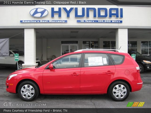 2011 Hyundai Elantra Touring GLS in Chilipepper Red