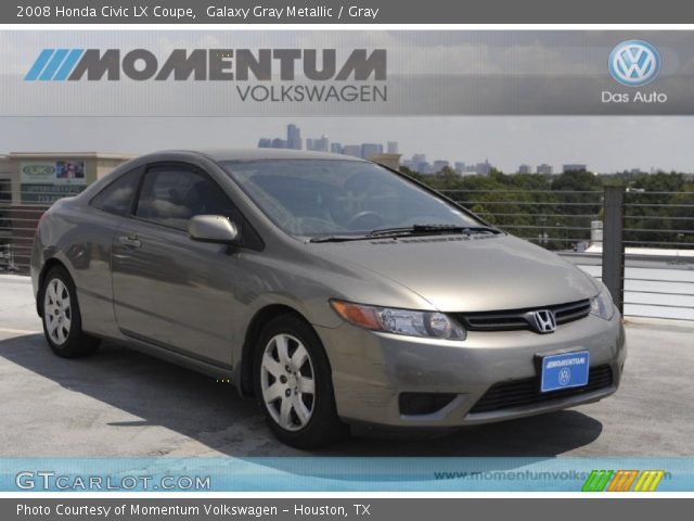 2008 Honda Civic LX Coupe in Galaxy Gray Metallic